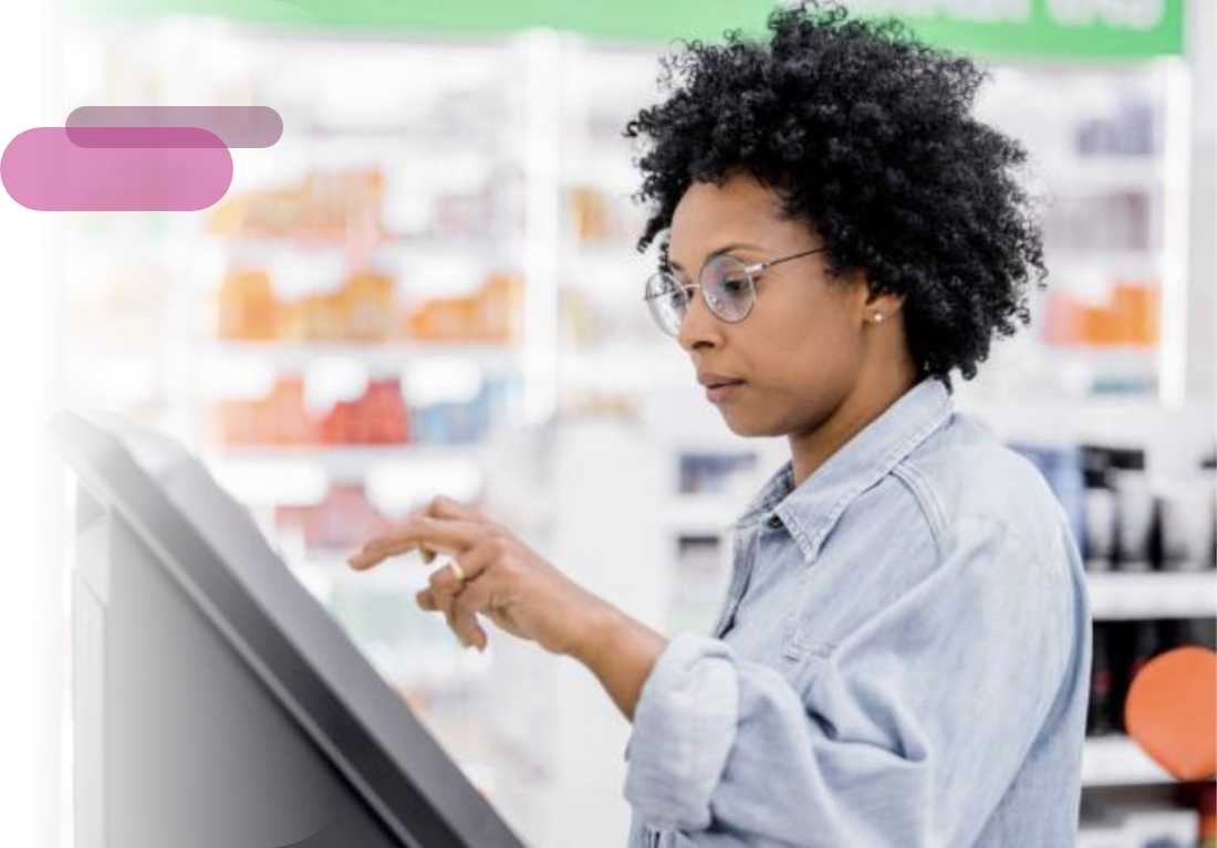 Healthcare professional in pharmacy